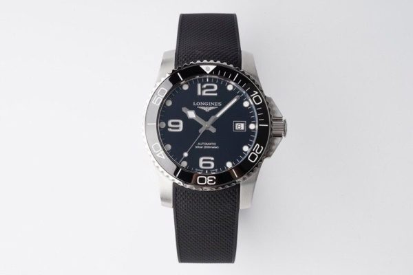 Longines Conquest L3.781.4.56.6  SS Black Ceramic Bezel SS ZF 1:1 Best Edition Black Dial - Super Clone Watch | 1:1 Best Version