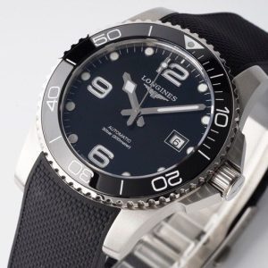 Longines Conquest L3.781.4.56.6  SS Black Ceramic Bezel SS ZF 1:1 Best Edition Black Dial - Super Clone Watch | 1:1 Best Version
