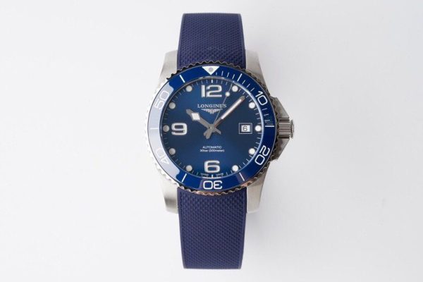 Longines Conquest L3.781.4.96.9 SS Blue Ceramic Bezel SS ZF 1:1 Best Edition Blue Dial - Super Clone Watch | 1:1 Best Version