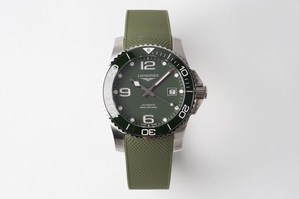 Longines Conquest L3.781.4.06.9  SS Green Ceramic Bezel SS ZF 1:1 Best Edition Green Dial - Super Clone Watch | 1:1 Best Version