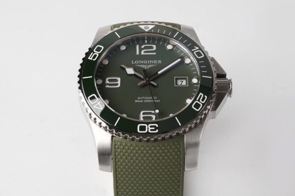 Longines Conquest L3.781.4.06.9  SS Green Ceramic Bezel SS ZF 1:1 Best Edition Green Dial - Super Clone Watch | 1:1 Best Version