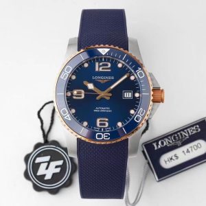 Longines Conquest L3.781.3.98.9 SS/GR Blue Ceramic Bezel SS ZF 1:1 Best Edition Blue Dial - Super Clone Watch | 1:1 Best Version