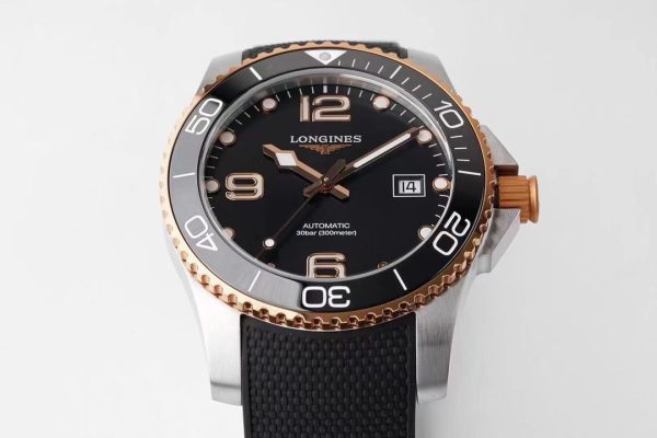 Longines Conquest L3.781.3.58.9 SS/GR Black Ceramic Bezel SS ZF 1:1 Best Edition Black Dial - Super Clone Watch | 1:1 Best Version
