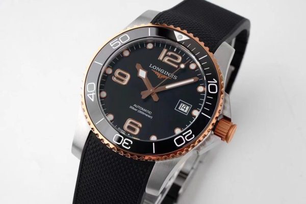 Longines Conquest L3.781.3.58.9 SS/GR Black Ceramic Bezel SS ZF 1:1 Best Edition Black Dial - Super Clone Watch | 1:1 Best Version