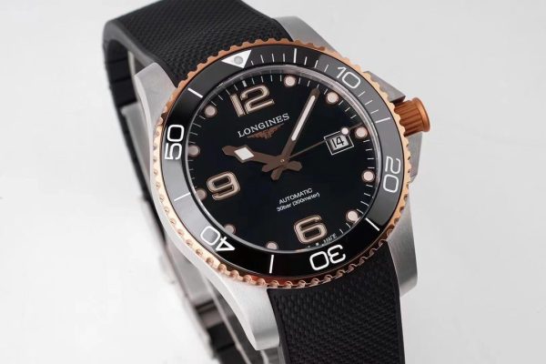 Longines Conquest L3.781.3.58.9 SS/GR Black Ceramic Bezel SS ZF 1:1 Best Edition Black Dial - Super Clone Watch | 1:1 Best Version