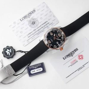 Longines Conquest L3.781.3.58.9 SS/GR Black Ceramic Bezel SS ZF 1:1 Best Edition Black Dial - Super Clone Watch | 1:1 Best Version