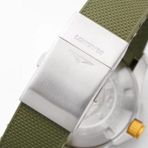 Longines Conquest L3.781.3.06.9 SS/YG Lunetta in ceramica verde SS ZF 1:1 Best Edition Quadrante verde - Orologio super clone | 1:1 Best Version