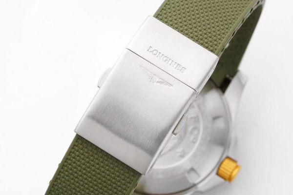 Longines Conquest L3.781.3.06.9 SS/YG Lunetta in ceramica verde SS ZF 1:1 Best Edition Quadrante verde - Orologio super clone | 1:1 Best Version