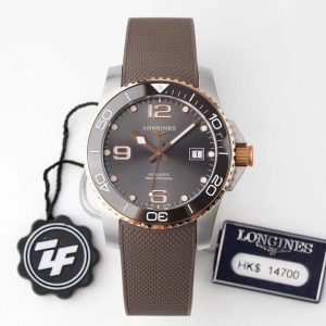 Longines Conquest L3.781.3.78.9 SS/GR Gray Ceramic Bezel SS ZF 1:1 Best Edition Gray Dial - Super Clone Watch | 1:1 Best Version