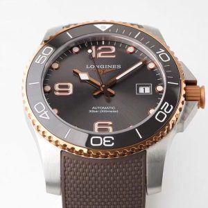 Longines Conquest L3.781.3.78.9 SS/GR Gray Ceramic Bezel SS ZF 1:1 Best Edition Gray Dial - Super Clone Watch | 1:1 Best Version