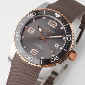 Longines Conquest L3.781.3.78.9 SS/GR Gray Ceramic Bezel SS ZF 1:1 Best Edition Gray Dial - Super Clone Watch | 1:1 Best Version