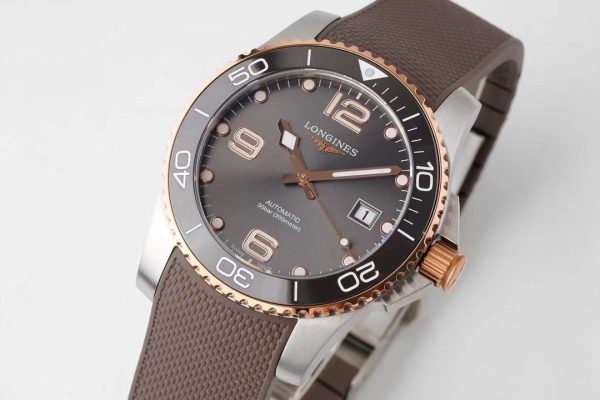 Longines Conquest L3.781.3.78.9 SS/GR Gray Ceramic Bezel SS ZF 1:1 Best Edition Gray Dial - Super Clone Watch | 1:1 Best Version