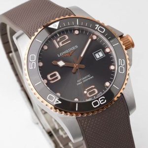 Longines Conquest L3.781.3.78.9 SS/GR Gray Ceramic Bezel SS ZF 1:1 Best Edition Gray Dial - Super Clone Watch | 1:1 Best Version