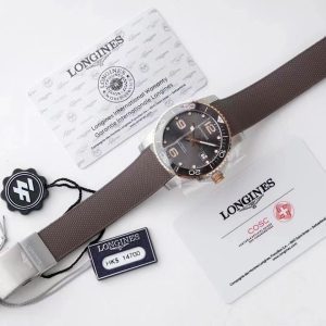 Longines Conquest L3.781.3.78.9 SS/GR Gray Ceramic Bezel SS ZF 1:1 Best Edition Gray Dial - Super Clone Watch | 1:1 Best Version