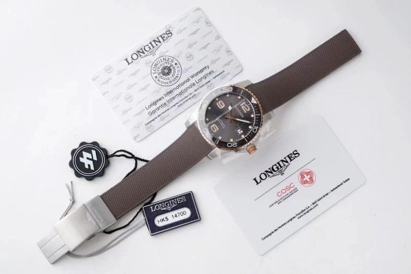 Longines Conquest L3.781.3.78.9 SS/GR Gray Ceramic Bezel SS ZF 1:1 Best Edition Gray Dial - Super Clone Watch | 1:1 Best Version