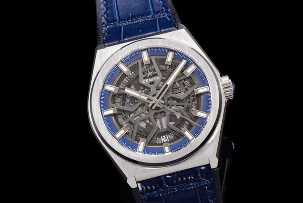 ZENITH 95.9000.670/78.R584 Defy Classic LF 1:1 Best Edition Skeleton Blue Dial on Blue Gummy Strap - Super Clone Watch | 1:1 Best Version