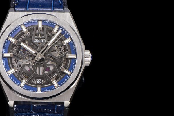 ZENITH 95.9000.670/78.R584 Defy Classic LF 1:1 Best Edition Skeleton Blue Dial on Blue Gummy Strap - Super Clone Watch | 1:1 Best Version
