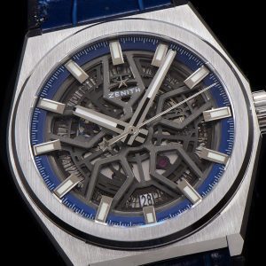 ZENITH 95.9000.670/78.R584 Defy Classic LF 1:1 Best Edition Skeleton Blue Dial on Blue Gummy Strap - Super Clone Watch | 1:1 Best Version