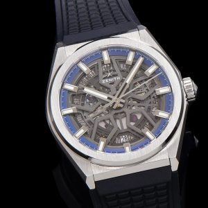 ZENITH 95.9000.670/78.R782 Defy Classic LF 1:1 Best Edition Skeleton Blue Dial on Black Rubber Strap - Super Clone Watch | 1:1 Best Version