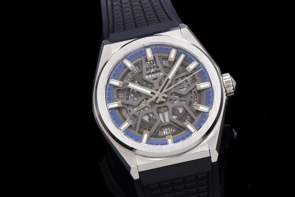 ZENITH 95.9000.670/78.R782 Defy Classic LF 1:1 Best Edition Skeleton Blue Dial on Black Rubber Strap - Super Clone Watch | 1:1 Best Version