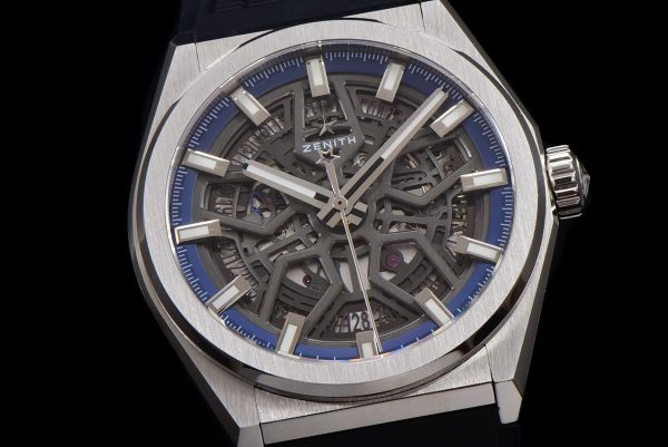 ZENITH 95.9000.670/78.R782 Defy Classic LF 1:1 Best Edition Skeleton Blue Dial on Black Rubber Strap - Super Clone Watch | 1:1 Best Version