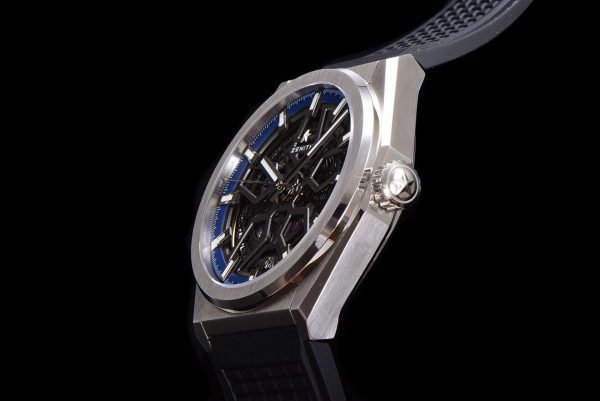 ZENITH 95.9000.670/78.R782 Defy Classic LF 1:1 Best Edition Skeleton Blue Dial on Black Rubber Strap - Super Clone Watch | 1:1 Best Version