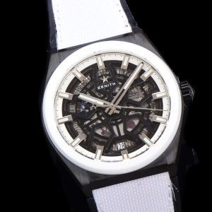 ZENITH Defy Classic 49.9005.670/11.R943 LF 1:1 Best Edition White Bezel Skeleton White Dial on White Nylon Strap - Super Clone Watch | 1:1 Best Version