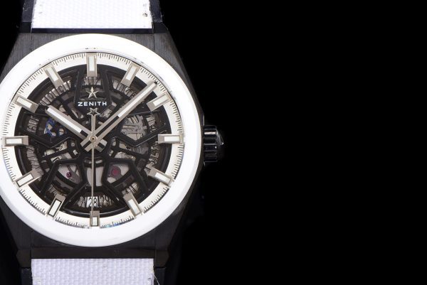 ZENITH Defy Classic 49.9005.670/11.R943 LF 1:1 Best Edition White Bezel Skeleton White Dial on White Nylon Strap - Super Clone Watch | 1:1 Best Version