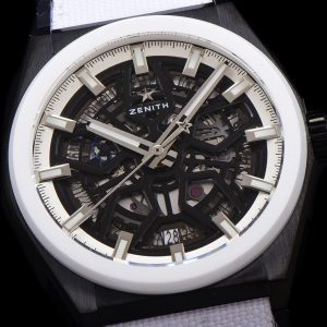 ZENITH Defy Classic 49.9005.670/11.R943 LF 1:1 Best Edition White Bezel Skeleton White Dial on White Nylon Strap - Super Clone Watch | 1:1 Best Version