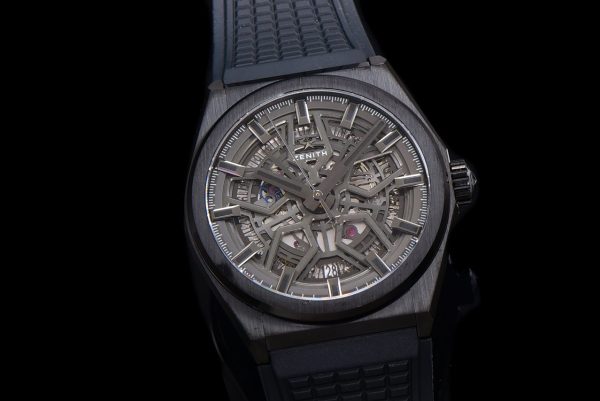 ZENITH Defy Classic 49.9000.670/78.R782 PVD LF 1:1 Best Edition Skeleton Black Dial on Black Rubber Strap - Super Clone Watch | 1:1 Best Version