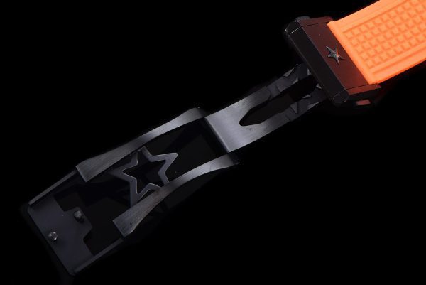ZENITH Defy Classic 49.9001.670PVD LF 1:1 Best Edition Skeleton Orange Dial on Orange Rubber Strap - Super Clone Watch | 1:1 Best Version