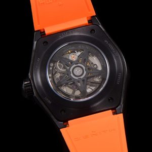 ZENITH Defy Classic 49.9001.670PVD LF 1:1 Best Edition Skeleton Orange Dial on Orange Rubber Strap - Super Clone Watch | 1:1 Best Version
