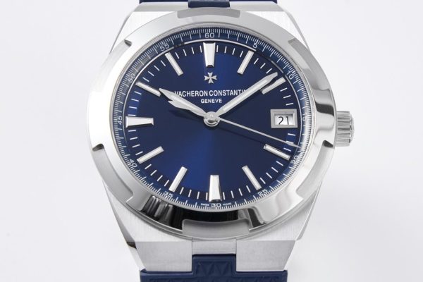VC Overseas 4500V SS MKSF 1:1 Best Edition Quadrante blu su cinturino in gomma blu - Orologio super clone | 1:1 Best Version
