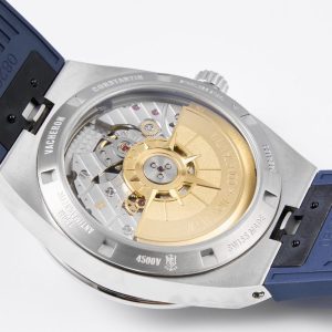 VC Overseas 4500V SS MKSF 1:1 Best Edition Quadrante blu su cinturino in gomma blu - Orologio super clone | 1:1 Best Version
