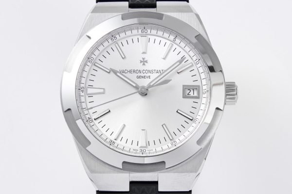 VC Overseas 4500V SS MKSF 1:1 Best Edition White Dial on Black Rubber - Super Clone Watch | 1:1 Best Version