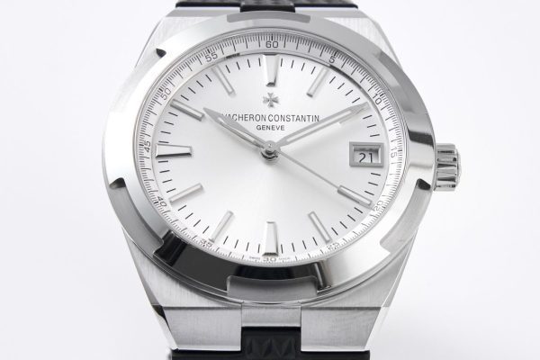 VC Overseas 4500V SS MKSF 1:1 Best Edition White Dial on Black Rubber - Super Clone Watch | 1:1 Best Version