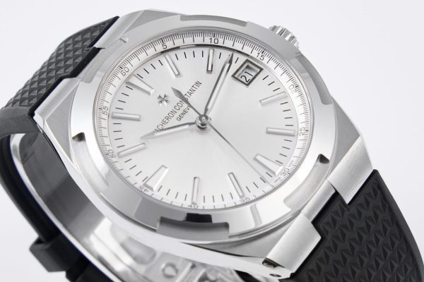 VC Overseas 4500V SS MKSF 1:1 Best Edition White Dial on Black Rubber - Super Clone Watch | 1:1 Best Version