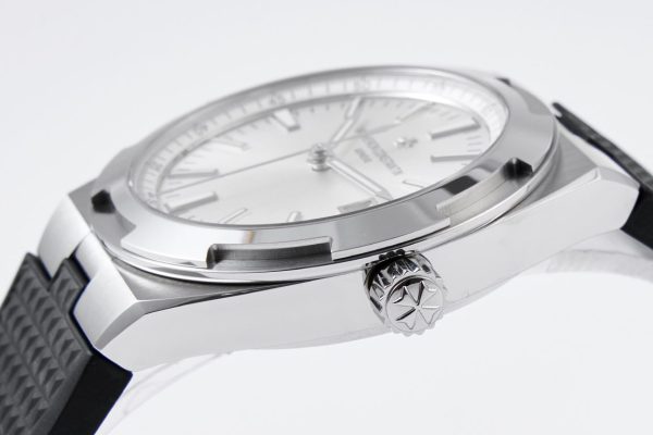 VC Overseas 4500V SS MKSF 1:1 Best Edition White Dial on Black Rubber - Super Clone Watch | 1:1 Best Version
