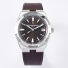 VC Overseas 4500V SS MKSF 1:1 Best Edition Brown Dial on Brown Rubber Strap - Super Clone Watch | 1:1 Best Version