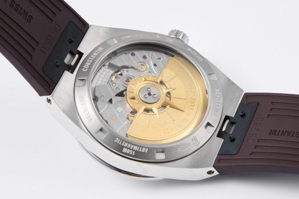 VC Overseas 4500V SS MKSF 1:1 Best Edition Brown Dial on Brown Rubber Strap - Super Clone Watch | 1:1 Best Version