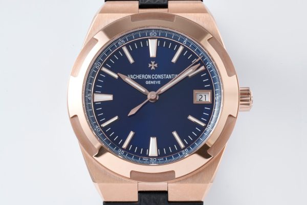 VC Overseas 4500V GR MKSF 1:1 Best Edition Blue Dial on Black Rubber Strap - Super Clone Watch | 1:1 Best Version