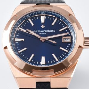 VC Overseas 4500V GR MKSF 1:1 Best Edition Blue Dial on Black Rubber Strap - Super Clone Watch | 1:1 Best Version