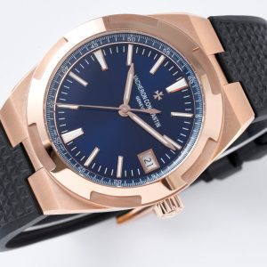 VC Overseas 4500V GR MKSF 1:1 Best Edition Blue Dial on Black Rubber Strap - Super Clone Watch | 1:1 Best Version