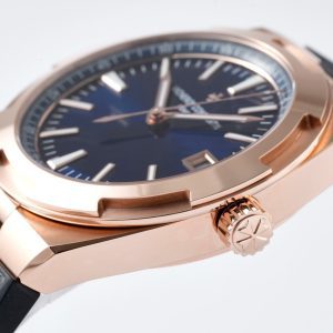 VC Overseas 4500V GR MKSF 1:1 Best Edition Blue Dial on Black Rubber Strap - Super Clone Watch | 1:1 Best Version