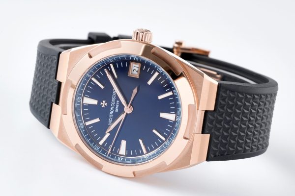 VC Overseas 4500V GR MKSF 1:1 Best Edition Blue Dial on Black Rubber Strap - Super Clone Watch | 1:1 Best Version