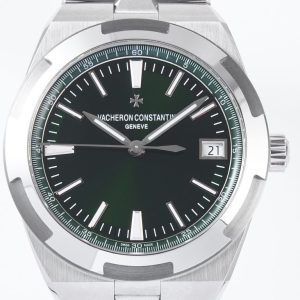VC Overseas 4500V SS MKSF 1:1 Best Edition Green Dial on SS Bracelet A5100 - Super Clone Watch | 1:1 Best Version