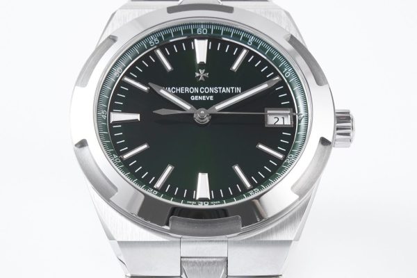 VC Overseas 4500V SS MKSF 1:1 Best Edition Green Dial on SS Bracelet A5100 - Super Clone Watch | 1:1 Best Version