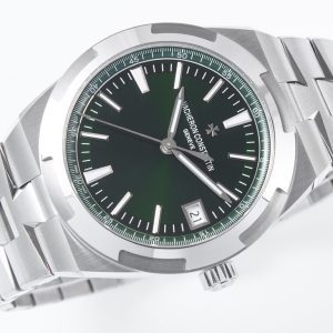 VC Overseas 4500V SS MKSF 1:1 Best Edition Green Dial on SS Bracelet A5100 - Super Clone Watch | 1:1 Best Version