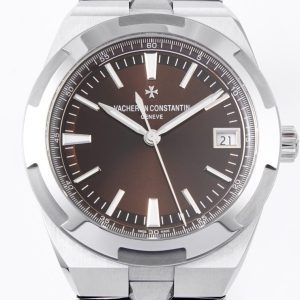 VC Overseas 4500V/110A-B146 SS MKSF 1:1 Best Edition Cadran maro pe brățară SS A5100 - Super Clone Watch | 1:1 Best Version