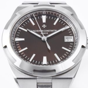 VC Overseas 4500V/110A-B146 SS MKSF 1:1 Best Edition Cadran maro pe brățară SS A5100 - Super Clone Watch | 1:1 Best Version